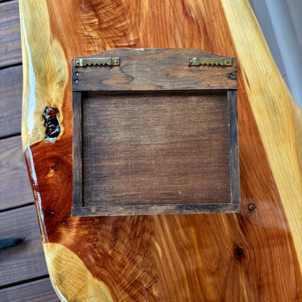 Vintage Wood Recipe Box - Picture 6 of 10